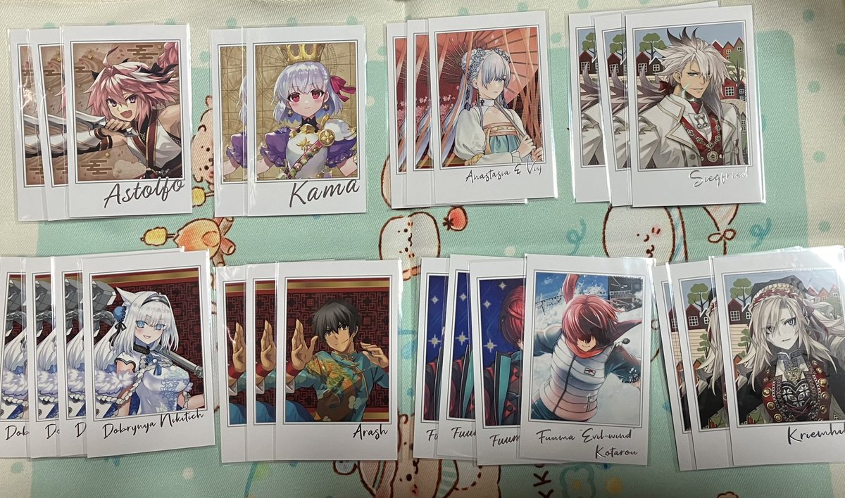 keyaki_gut's tweet photo. 【交換】FGO fes ポートレイト ポトレ

出)
画像参照

求)
定価+送料

画像1枚目→5.6枚目から3枚以上
画像2枚目→5.6枚目から2枚以上
画像3枚目→5.6枚目から同数
画像4枚目上段→5.6枚目から同数
画像4枚目下段→単体可だが纏めて優先 https://t.co/FmkGiaOv7U