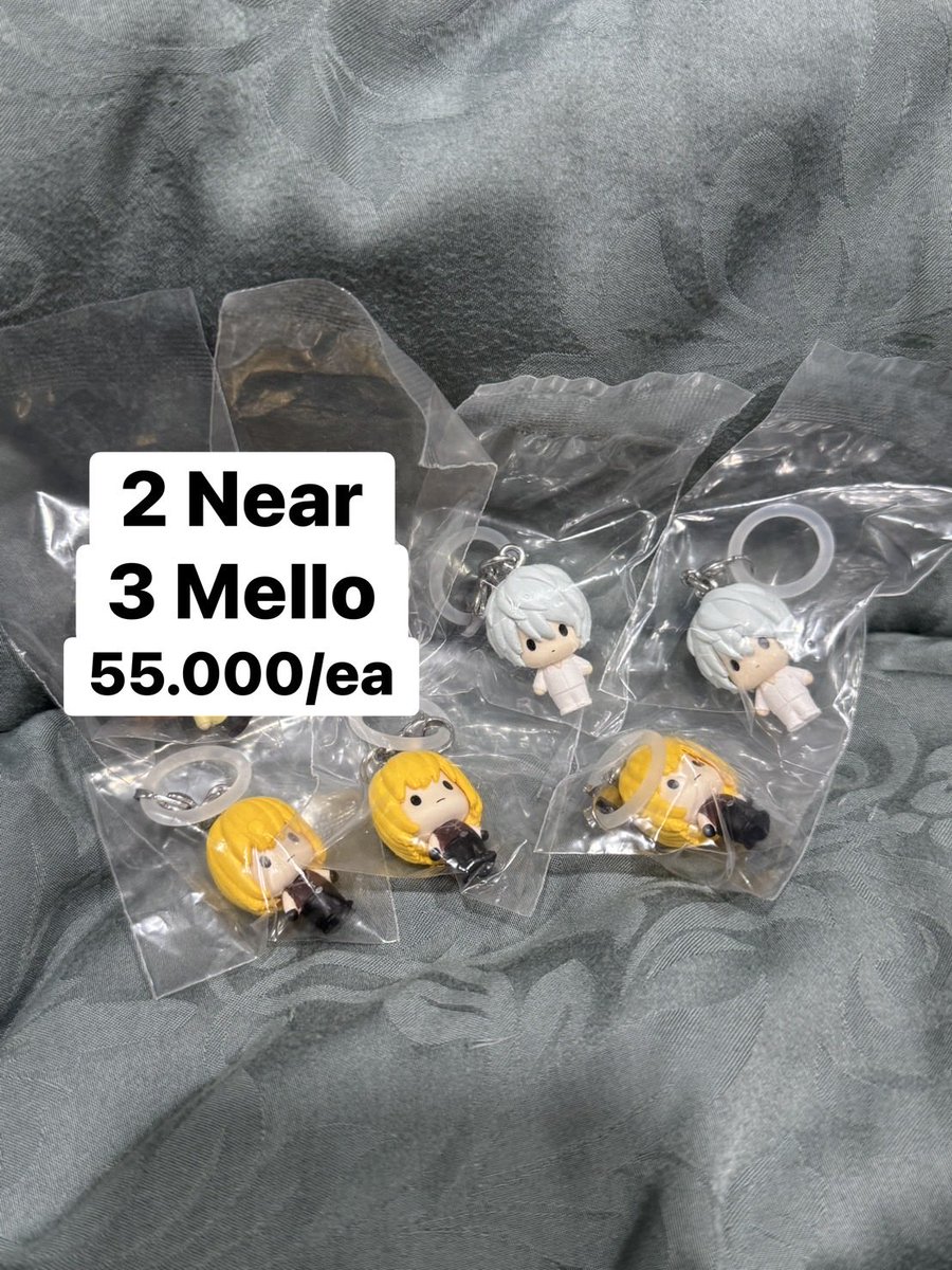 bunicotine's tweet photo. wts want to sell mejirushi dn death note mello &amp; near (n) ready kamar dom jakpus. harga tertera di pic dan bisa co via 🍊 yaa #warunganime #warungdeathnote https://t.co/Lv6qxcSinT