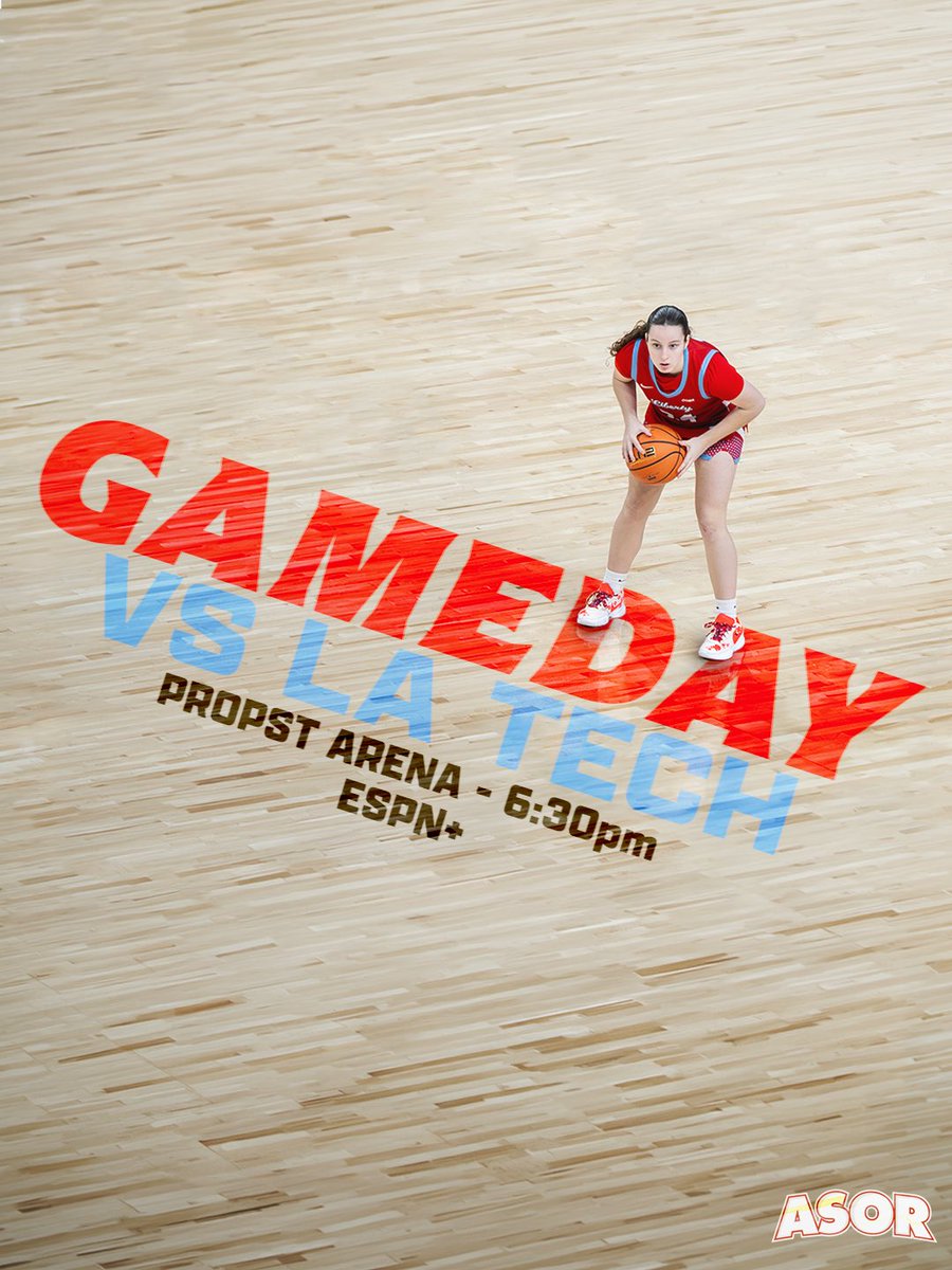 ASeaofRed's tweet photo. It’s GAMEDAY ‼️
The Lady Flames set their sights on a second consecutive CUSA Championship appearance as they face the LA Tech Bulldogs this evening in Huntsville.
#BeatLATech #Fanem🔥 https://t.co/w7rCuY3VIt