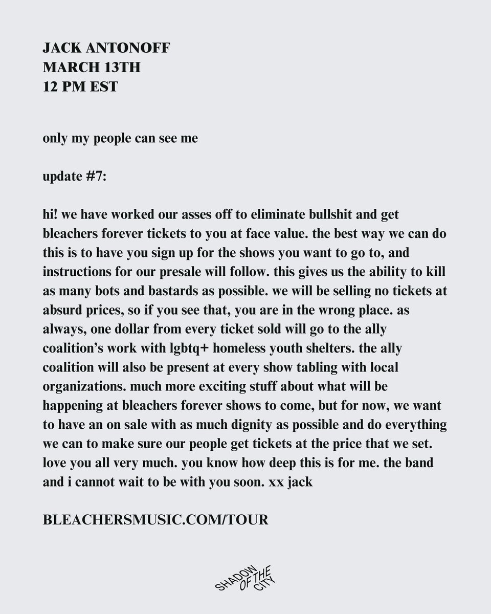 bleachers tweet media