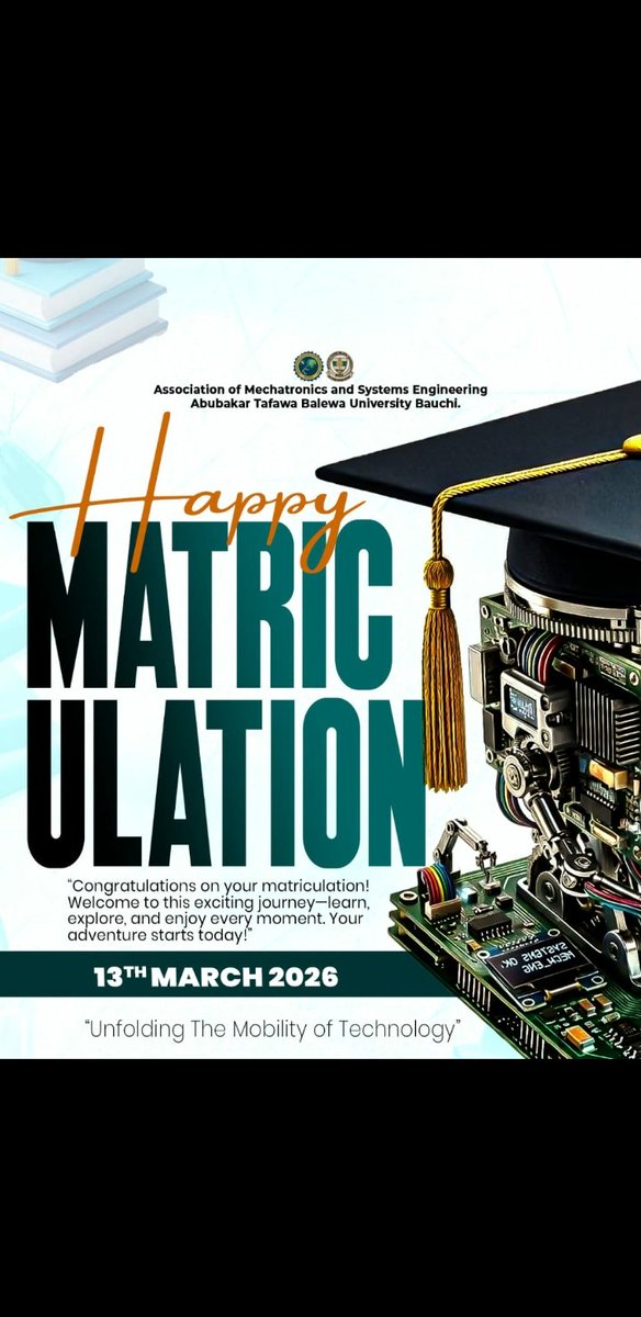 AMSES001's tweet photo. You're officially welcome to Abubakar Tafawa Balewa University (ATBU)Bauchi.

From Everyone at AMSES https://t.co/m3onHnsOKF