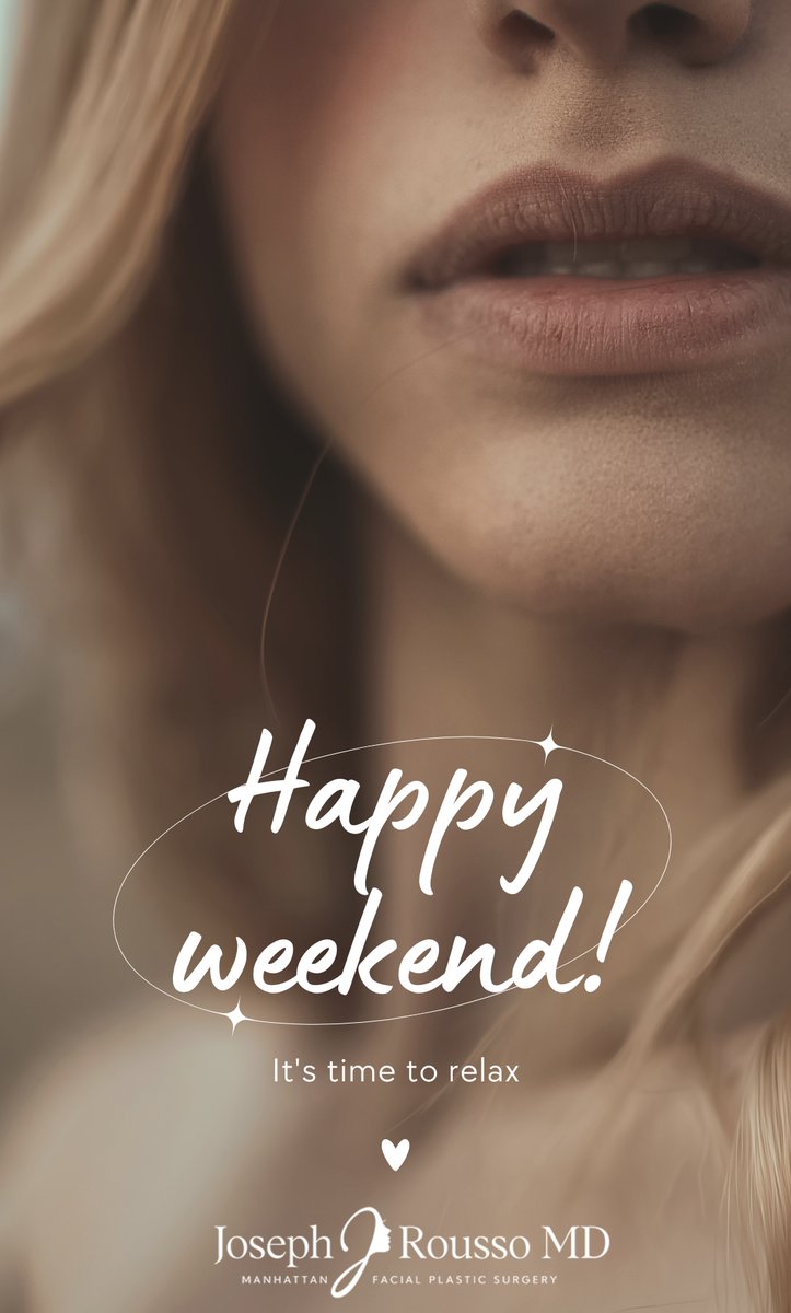 j_facs's tweet image. We made it to Friday. Time to rest and recharge. Have a relaxing weekend! #DrJosephJRousso #RestandRecharge