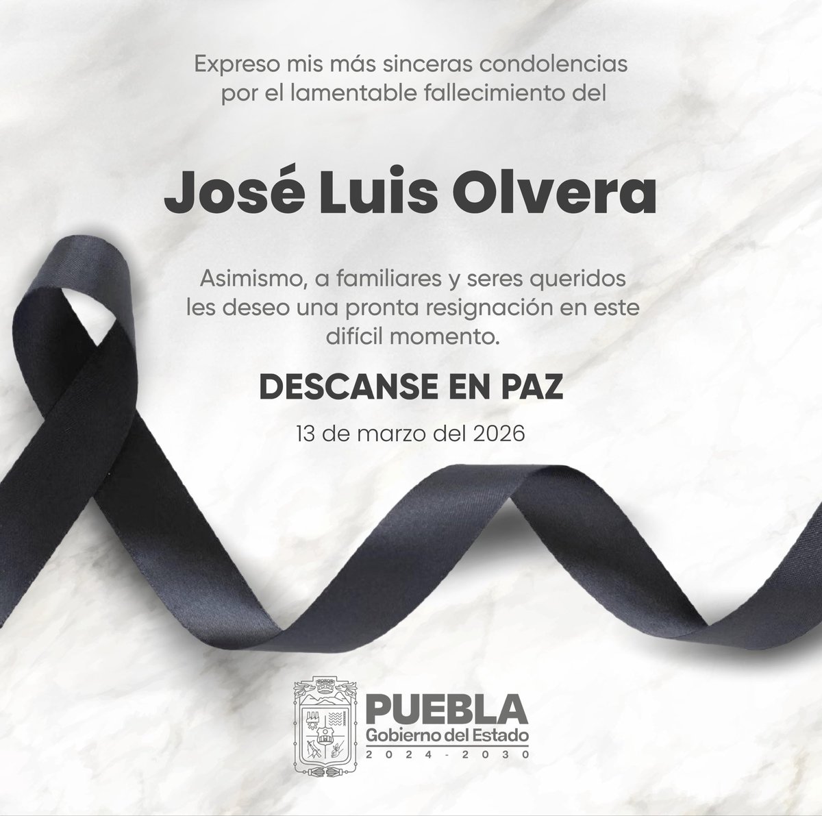 Lamento profundamente el fallecimiento de José Luis Olvera Cárdenas, figura clave en la historia de Relojes Centenario de Zacatlán, símbolo del talento y la tradición relojera de nuestro estado. 🕊️

Mi solidaridad con su familia y seres queridos.