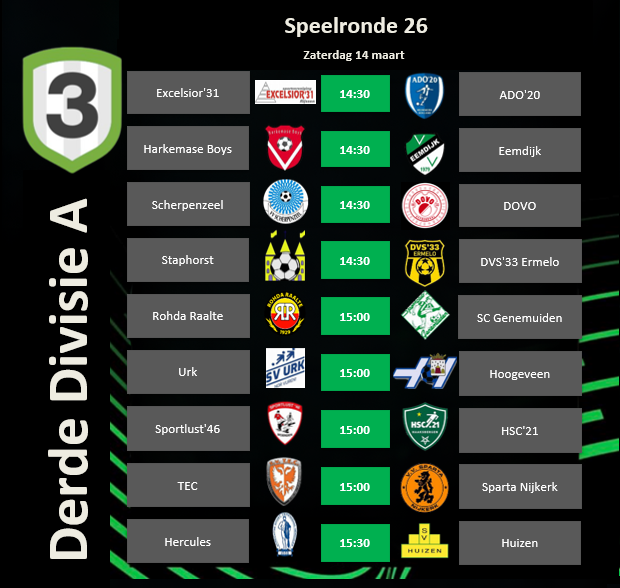 Derde Divisie tweet media