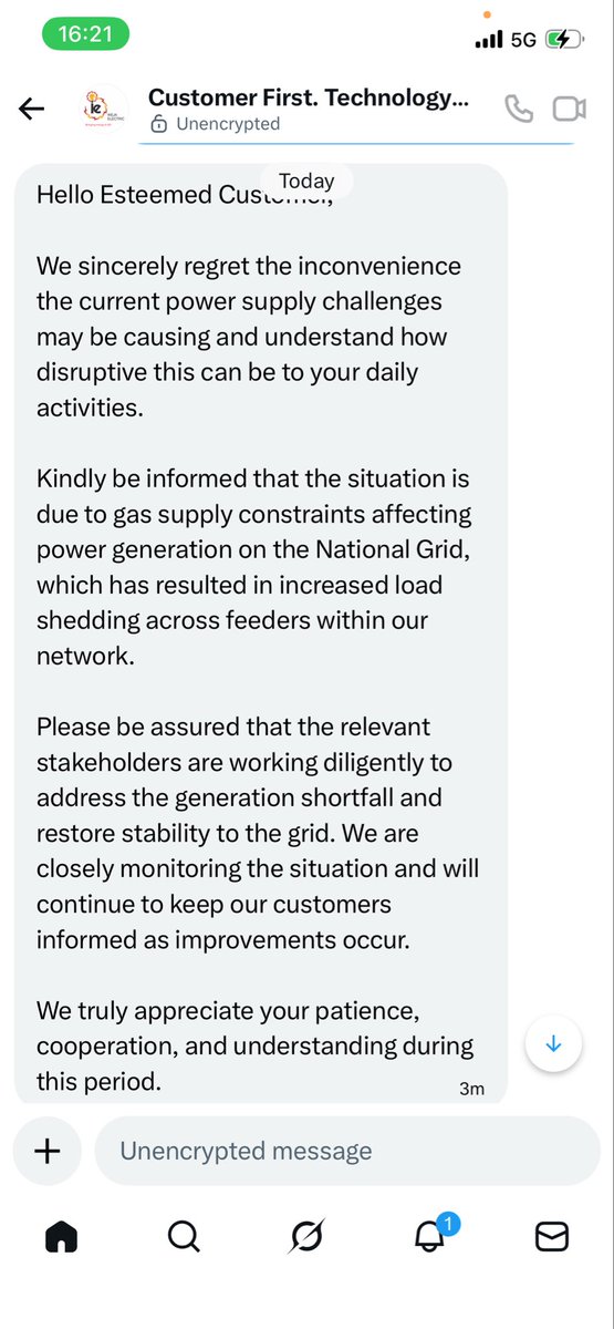 hipsofacto's tweet photo. This is a lie @IkejaElectric 
Other environs have light. Ogudu and Alapere Band A customers have light.
So what’s the difference between us and them.
Ifako on Band B also have light too.
Kindly provide a proper reason why you haven’t supplied us light and restore light to Soluyi. https://t.co/lhVkm2w5tE
