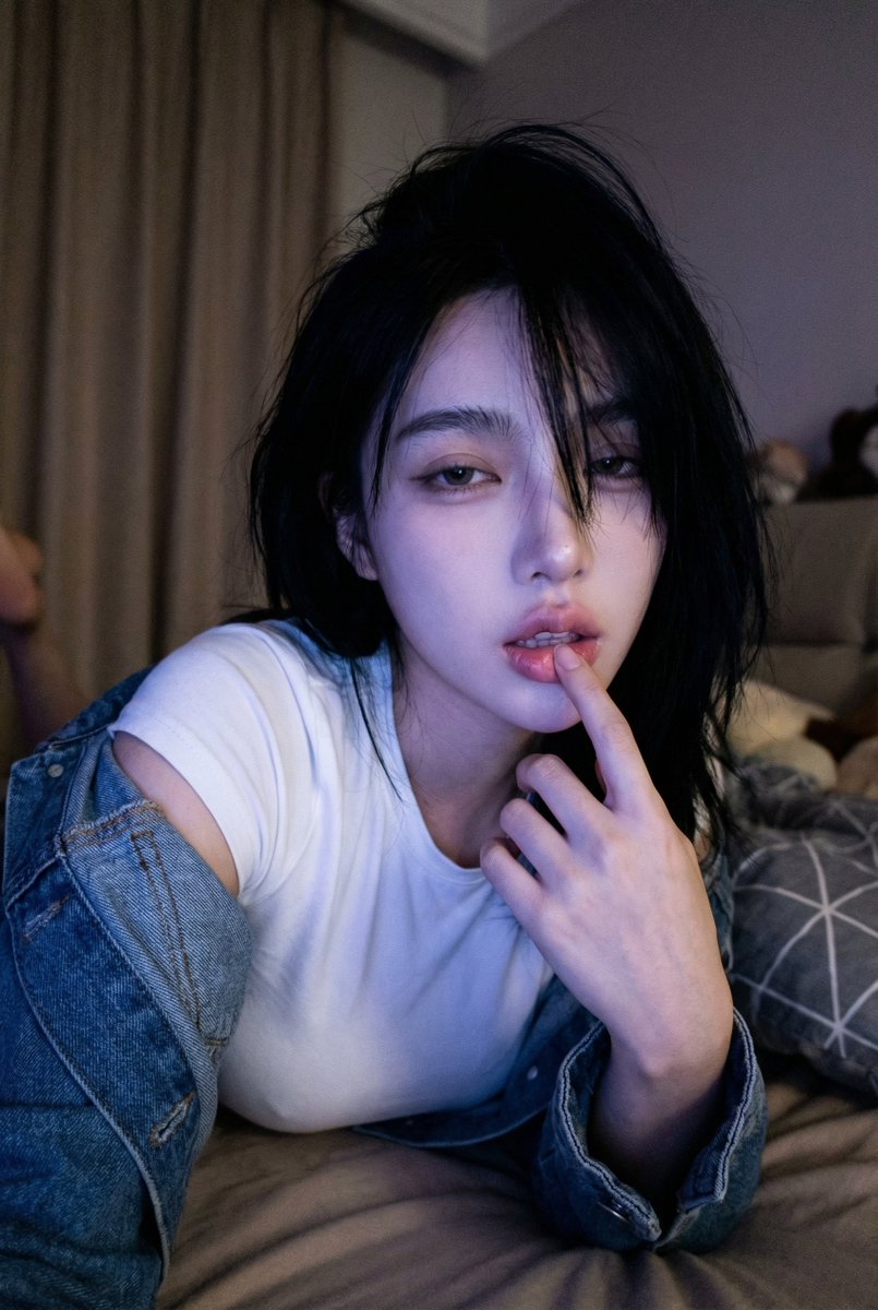 Low-light selfie example