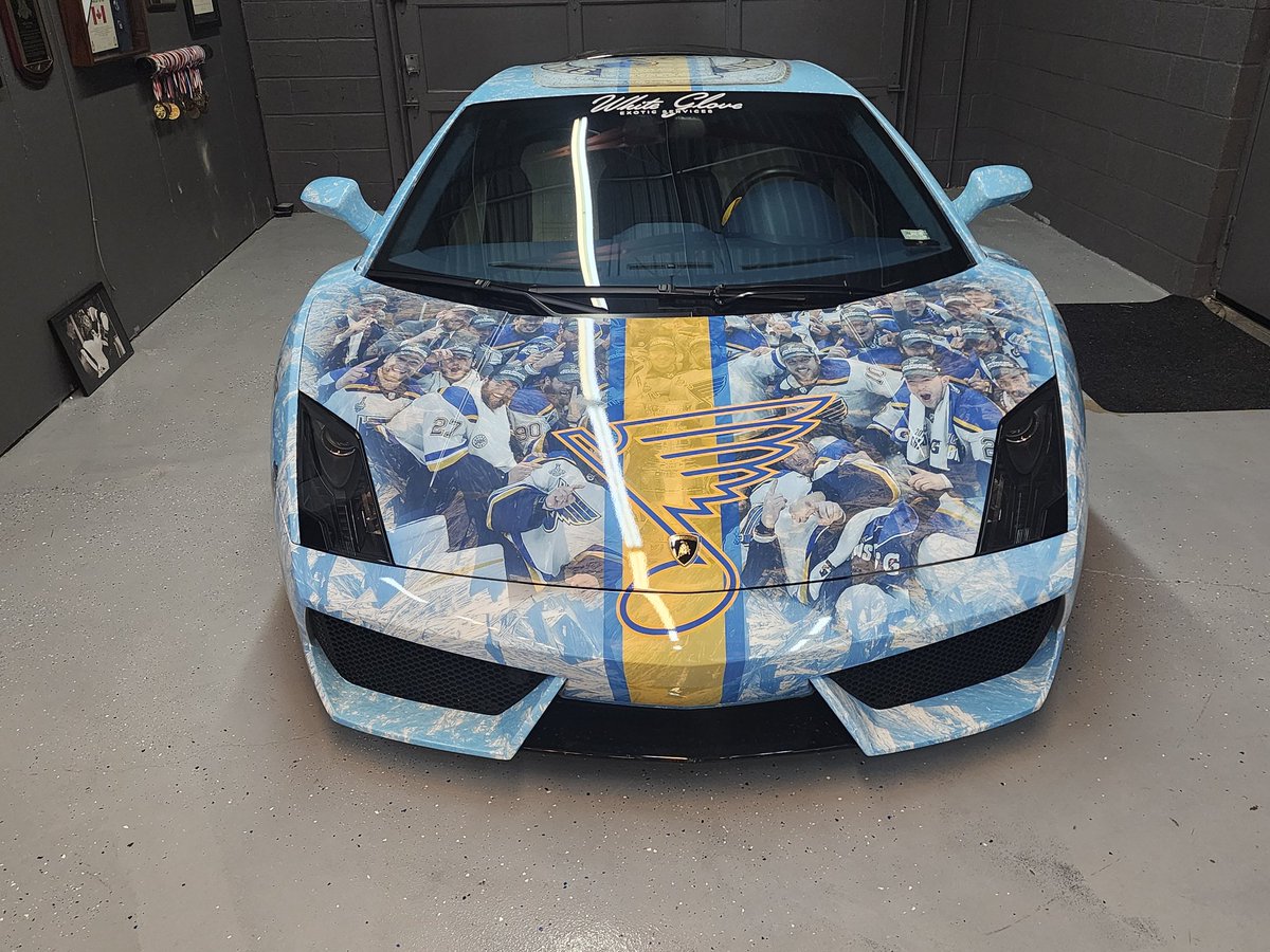 The Lamborghini that Chaser is auctioning off for <a href="/SitemanCenter/">Siteman Cancer Center</a> 

#stlblues