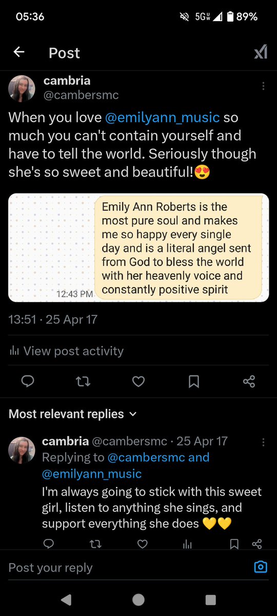 cambria is on cloud 9 🩷☁️ tweet media