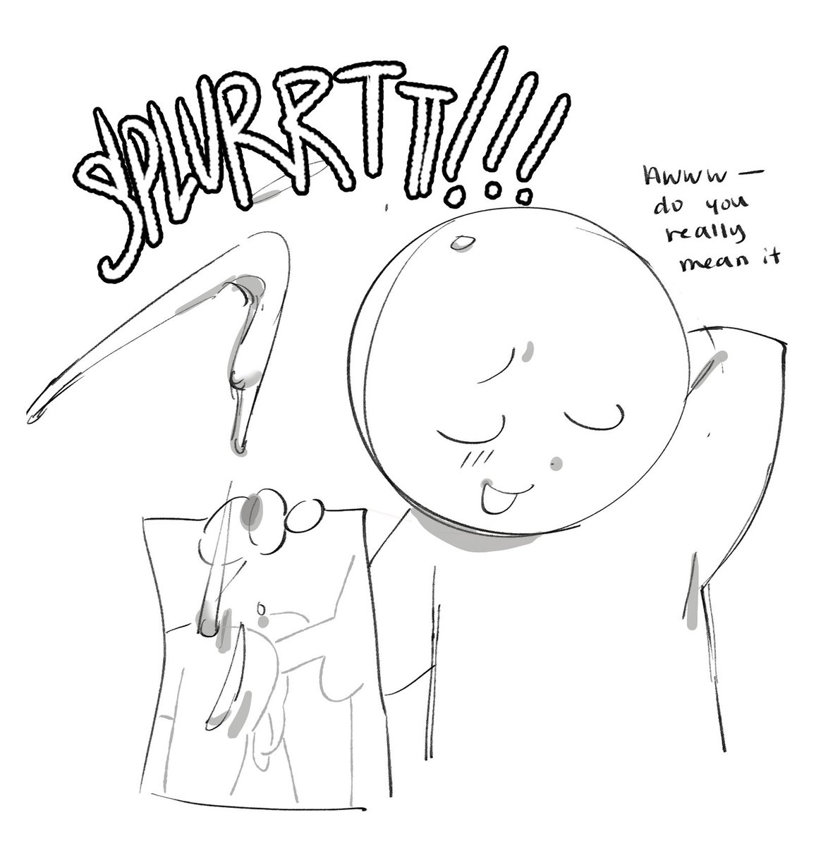 My reaction when people tell me they’ve jerked it to my art