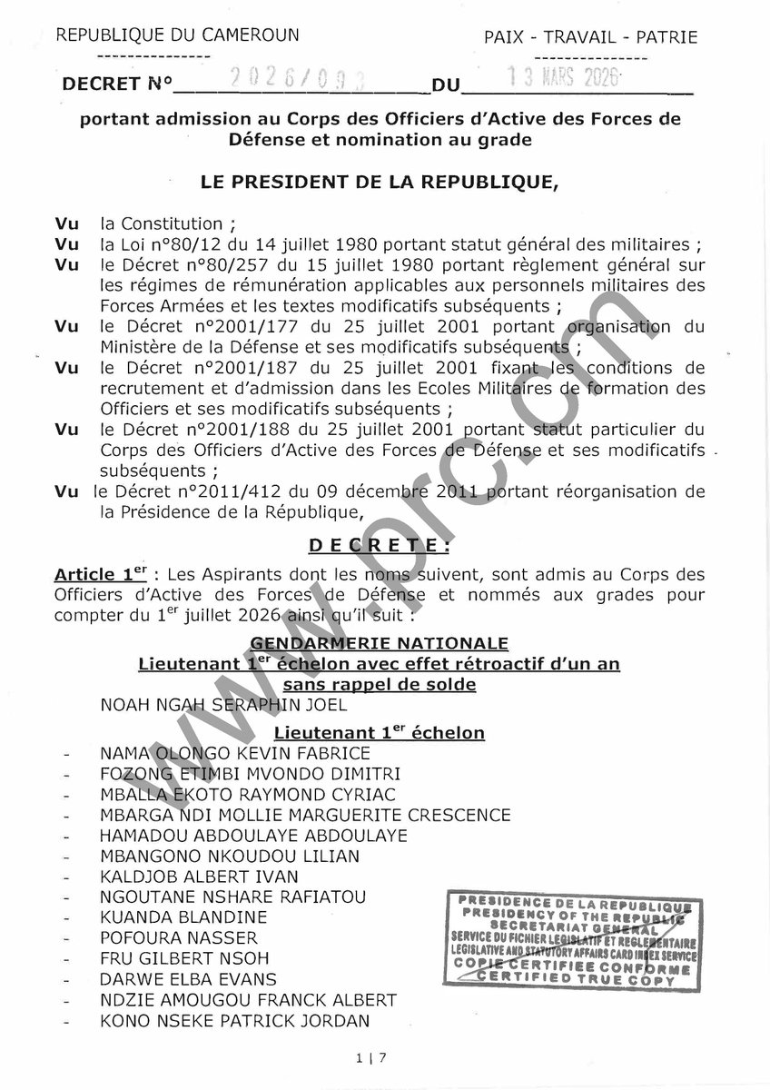 President Paul BIYA tweet media