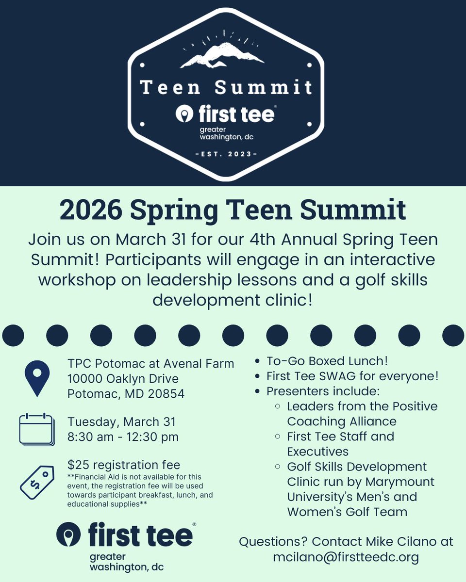 First Tee - Greater Washington, DC tweet media