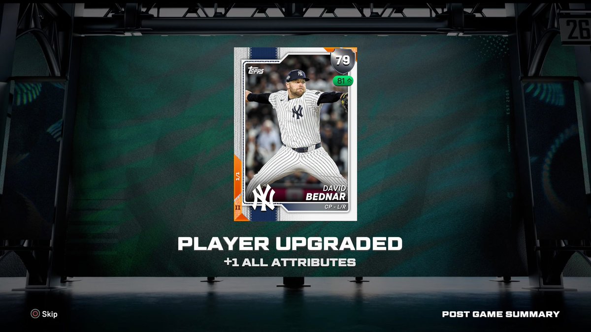 HBizzle252's tweet image. Well I finally got my first 1/1 Parallel 5 it took me about 11 hours lol 😮‍💨 taking a break hahaha #OneOfOne #Parallel5 #MLBTheShow26