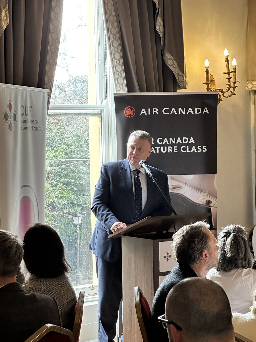 ICUF_Awards's tweet photo. 🇮🇪🇨🇦 Many thanks to Canadian Ambassador Dennis King for his inspirational words during our annual lunch ☘️🍁 https://t.co/v8uCmEWz5F
