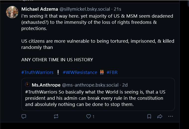 sillymickel's tweet photo. US -> DANGER
#TruthWarriors ❕ #2024ElectionWasRigged 🚫
#HearthWarriors 🫂 defend 🫂 deny 🐷 ""billionaires torture, rape, kill, & steal elections" #WWResistance 🧑🤝🧑
#NoKings #50501Movement #resist #FBR #resistance #ProudBlue #BlueCrew #Indivisible #StrongerTogether #BLM #OWS https://t.co/nQZfwMA1gZ
