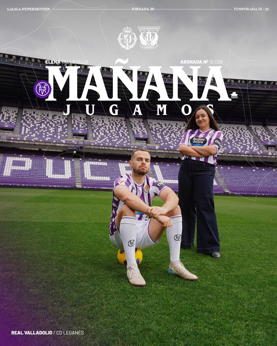 ▪ MAÑANA ▪
Todos juntos y en casa, a por el #RealValladolidLeganés
#LlenemosZorrilla