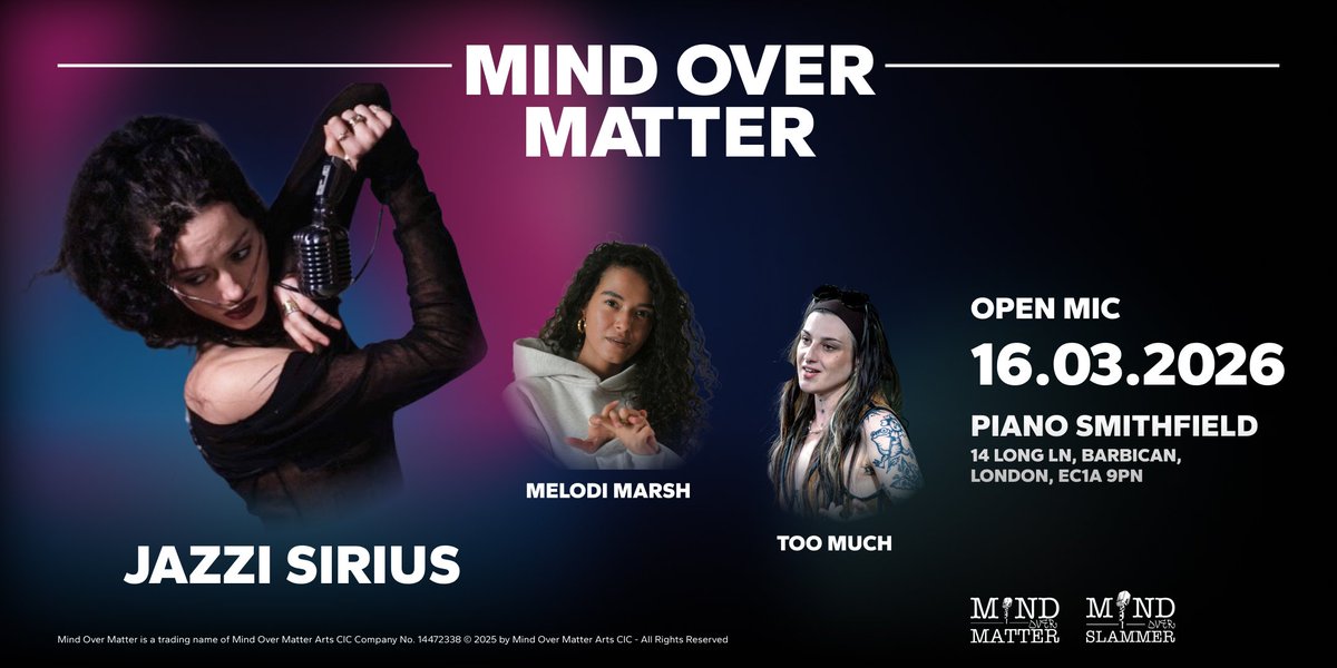 Mind Over Matter Arts CIC (LDN) tweet media