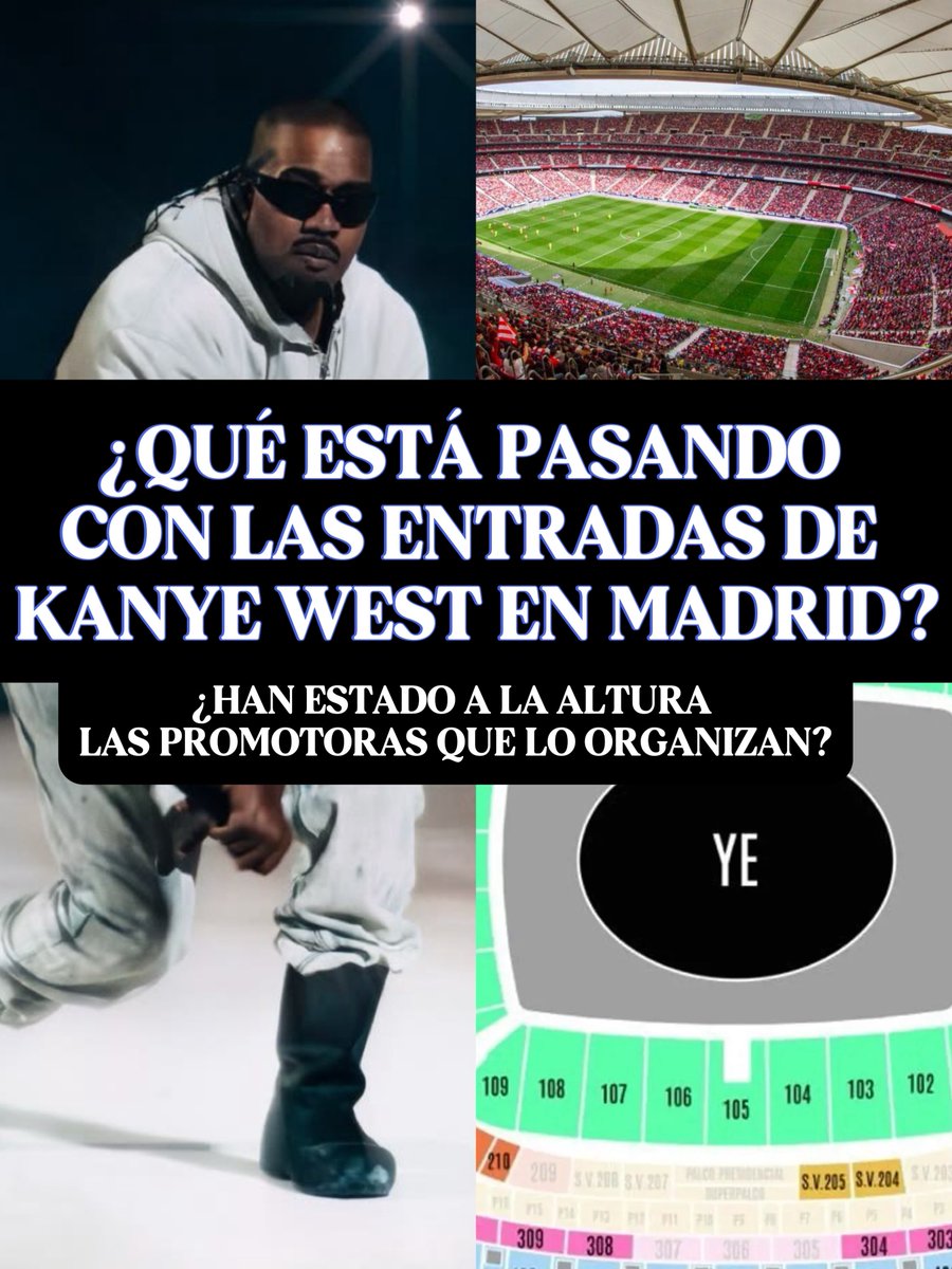 ❓❌ ✅ ℹ️ 🏟️ 🎟️

Información y reflexión del lío morrocotudo con las entradas de Kanye West para su concierto en el Metropolitano de Madrid.

Cuando nos importen más nuestros derechos y dignidad como consumidores antes que el fanatismo irracional quizás algo cambie. 

✅ Antes