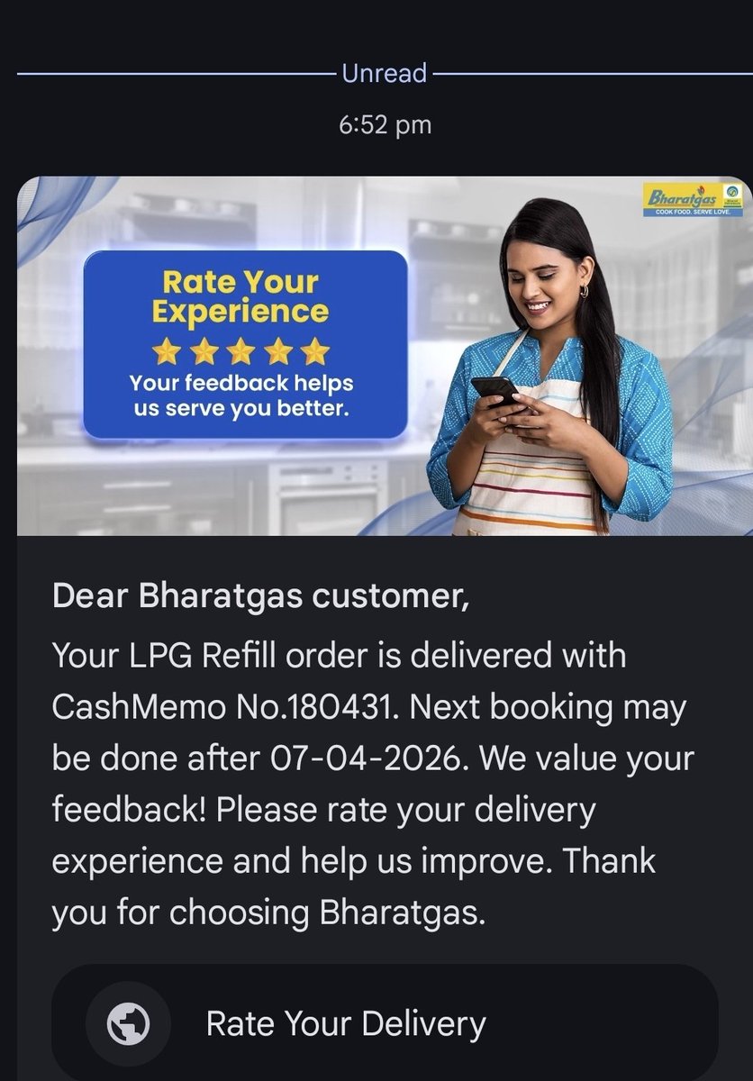Umeed2020's tweet photo. @dmgbnagar @MedhaRoopam @CMOfficeUP @UPGovt @ChiefSecyUP @InfoDeptUP Respected Madam, I have received a message right now  on my mobile phone stating that my LPG refill order has been delivered. However, I would like to inform you that I have not received the cylinder yet. it seems that everything ia not right ID 43055872 Pradhan Gas RLYRoad Dadri https://t.co/JbuppbvT9J