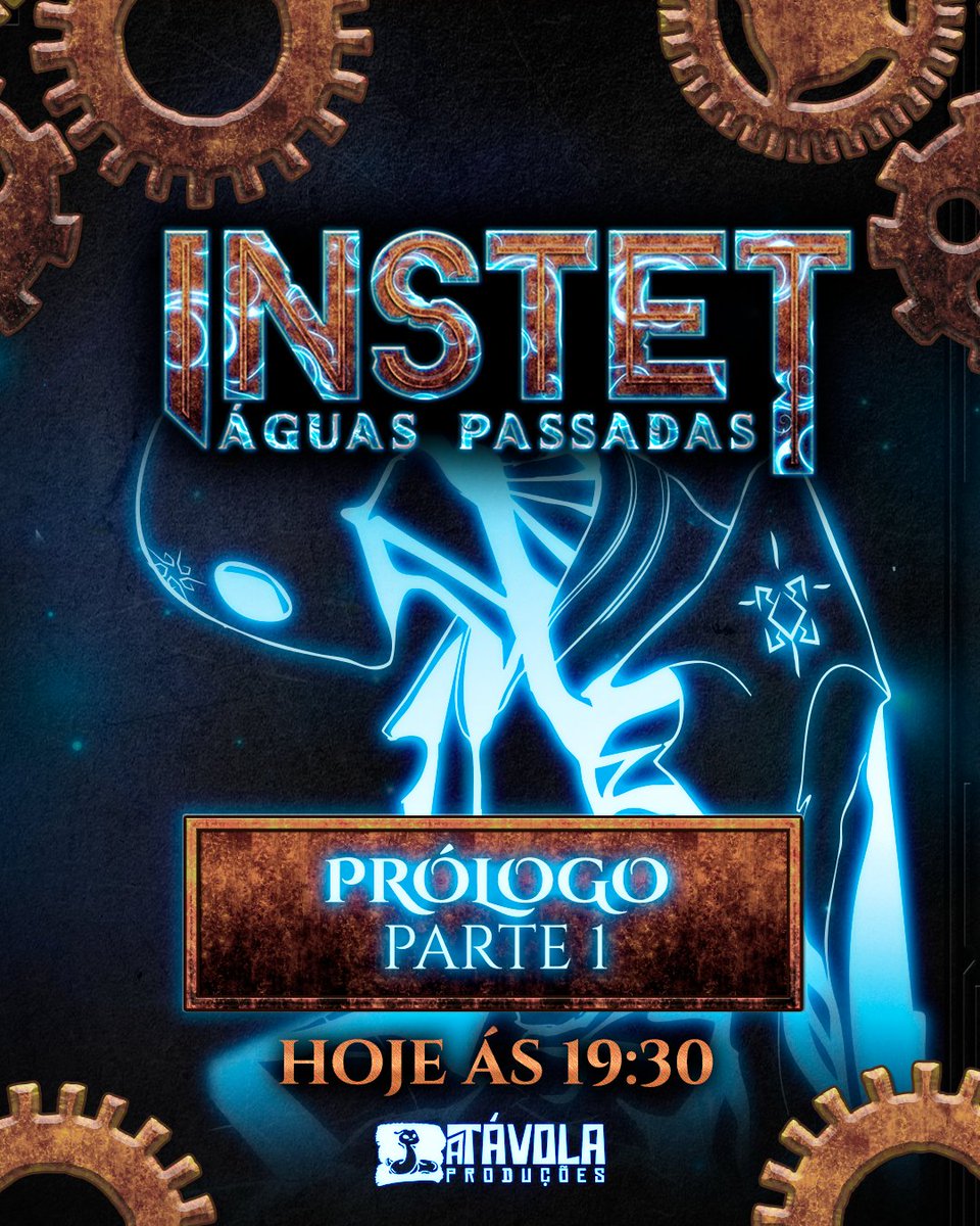 Hoje é dia de começar a descobrir um mundo que já acabou, e que as pessoas reconstroem com sucata, magia e máquinas!

A primeira parte do prólogo de #InstetRPG com <a href="/liciawebber/">licia 🌹</a> e <a href="/FaezinYaee/">Faezinyae - #LentesQuebradas</a> será HOJE ÀS 19:30!!!

CONFIRA OS LINKS NO FIO ⬇️⬇️⬇️