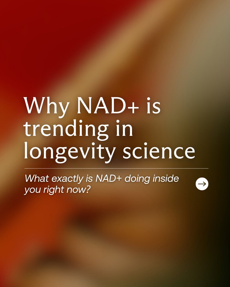 im8health's tweet photo. NAD+ is having a moment - and for good reason.

It’s the molecule your cells use to produce energy, repair DNA, and keep your metabolism running.
But NAD+ levels naturally decline with age.
And things like stress, poor sleep, and environmental damage can speed up the drop.
When NAD+ falls, the systems that rely on it - energy, repair, resilience - start to slow down.

Not hype.
Just cellular science.
#NAD #longevityscience #cellularhealth #antiagingresearch
#cellularenergy #biohacking #healthyaging #agingwell #nutritionalscience #im8health