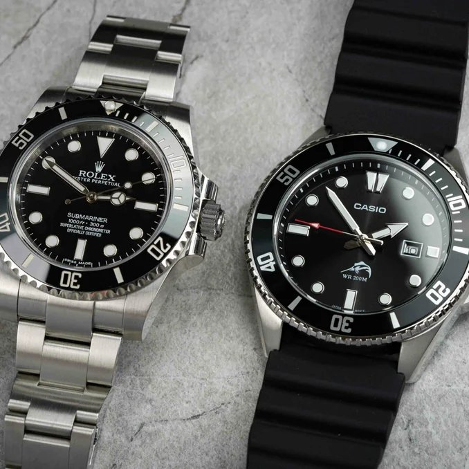 Wristzee's tweet photo. The Rolex Submariner No-Date and the Casio Duro 
which watch would you choose? https://t.co/udEf2bBuWj