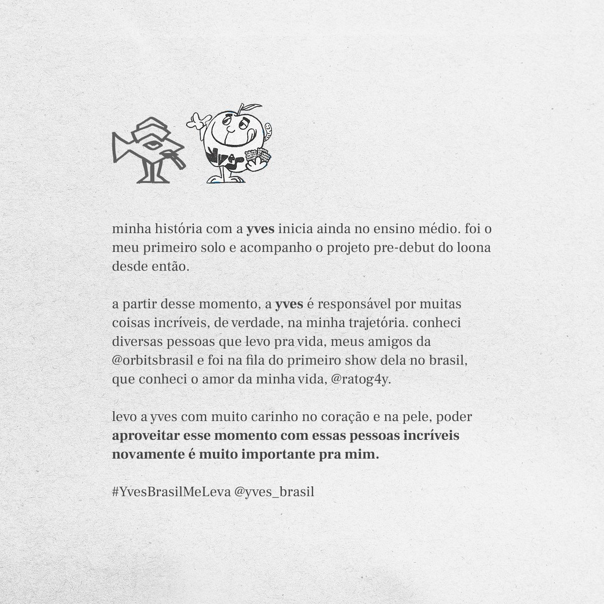 yekuneko's tweet photo. levo a yves com muito carinho no coração e na pele, quero aproveitar esse momento com as pessoas incríveis que ela me trouxe! #YvesBrasilMeLeva @YVES_BRASIL https://t.co/OWuMhilQn4
