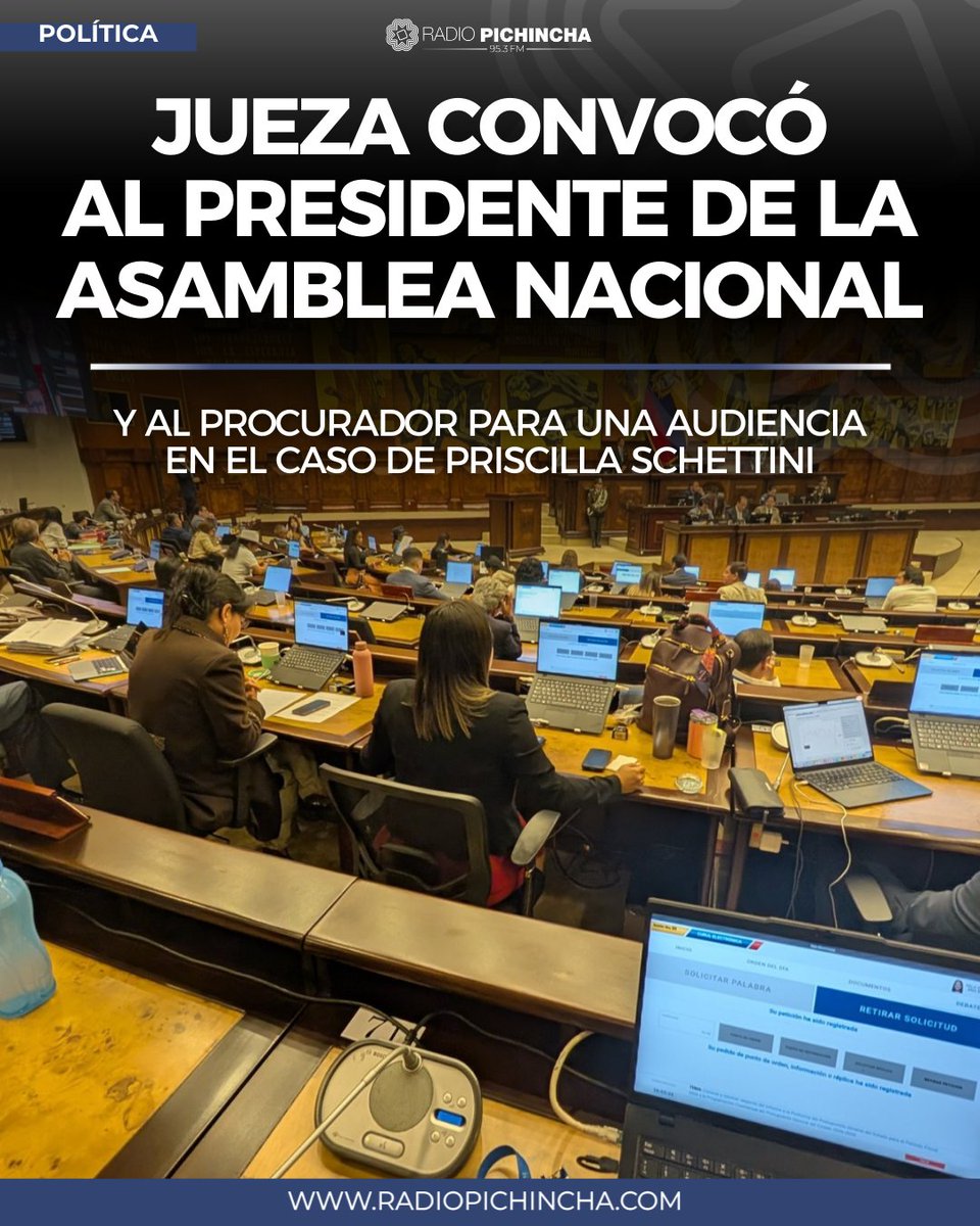 🛑#Atención | La jueza Doris Flores dispuso que Niels Olsen y el Procurador Juan Carlos Larrea asistan el 24 de este mes a una audiencia para que respondan por una demanda de acceso a la información.
#LaRadioDeLasNoticias 
Los detalles⤵️
radiopichincha.com/jueza-llamo-pr…