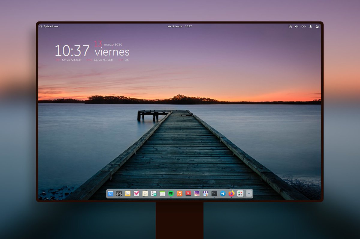 LinuxActual's tweet photo. #VinernesDeEscritorio con esta hermosa distro Elementary OS 8.1 🐧
#Linux #eOS #ElementaryOS #FOSS #OpenSource #Pantheon #Software https://t.co/e9yZmyE32D