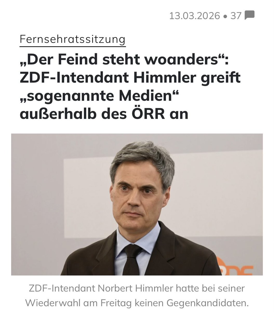 queru_lant's tweet photo. ZDF-Boss Himmler fühlt sich bedroht und bezeichnet alternative Medien als „Feinde“. https://t.co/Fzr7p1c1ti