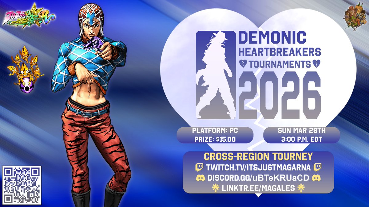 ItsJustMagales's tweet image. #DemonicHeartbreakers #23

We are so excited to announce the 23rd installment of our #ASBR Series ran on PC! It will be run on Sun, Mar 29th, at 3 PM EDT. Rules are in the Server and on the Sign-Up Page! Prize is a minimum of $15! Join us! 💖

Links below 👇