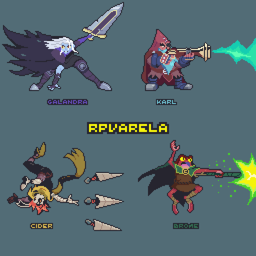 AbsolumGame's tweet image. Pixel Art wonder for #FanArtFriday by rpvarela, on Reddit!

Can you name these four attacks?