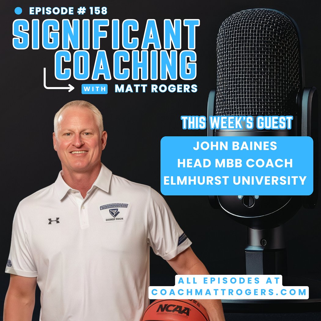 coachmattrogers's tweet photo. π NOW LIVE
π₯ New episode of the Significant Coaching Podcast with @baines_john from @elmhurst_u
π§ Listen: https://t.co/kpeGj0SOjb
πΊ Watch: https://t.co/sAzfdKxawG
Part II on college basketball recruiting drops Monday.
@d3hoops @D3Direct #significantcoaching https://t.co/6c7qvZMPuH