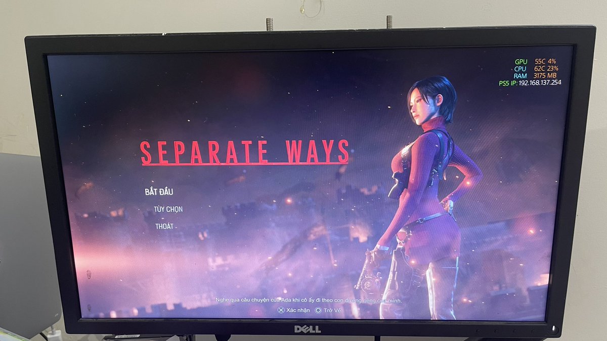 MtTuanit's tweet photo. Resident Evil 4 Remake Full DLC (Including Separate Ways) with Vietnamese language MOD, ported to PS5. Vietnamese translation by The Red Team! https://t.co/DctwzT8grn