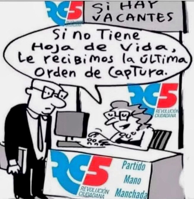 💥 En municipios, prefecturas correistas.
Y toda institución pública que esté tomada por la narco-Revolución Ciudadana.
Ah,
si tienen alguna adicción, mejor. 👍