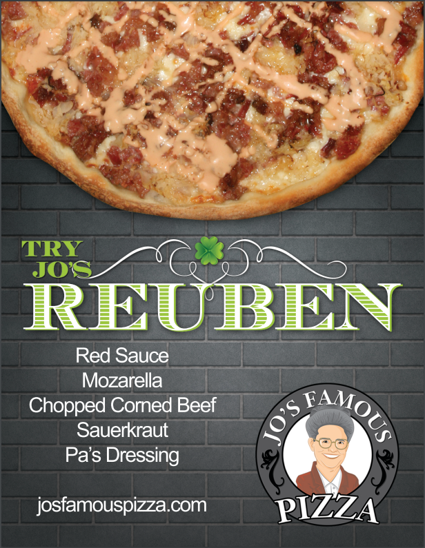 jos_pizza's tweet photo. Save $10.00! Your Slice of Luck: Jo's Reuben Pizza Special🍀 - https://t.co/L0gfzLbj3F https://t.co/jktjEeBY7q