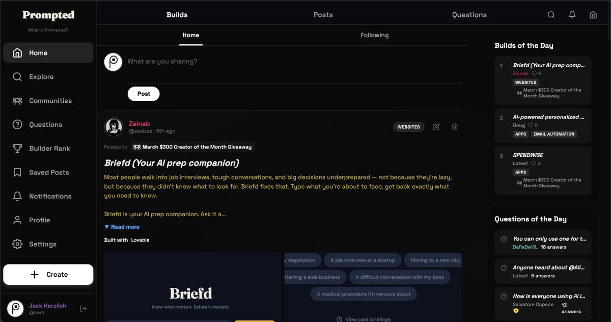 Prompted tweet media