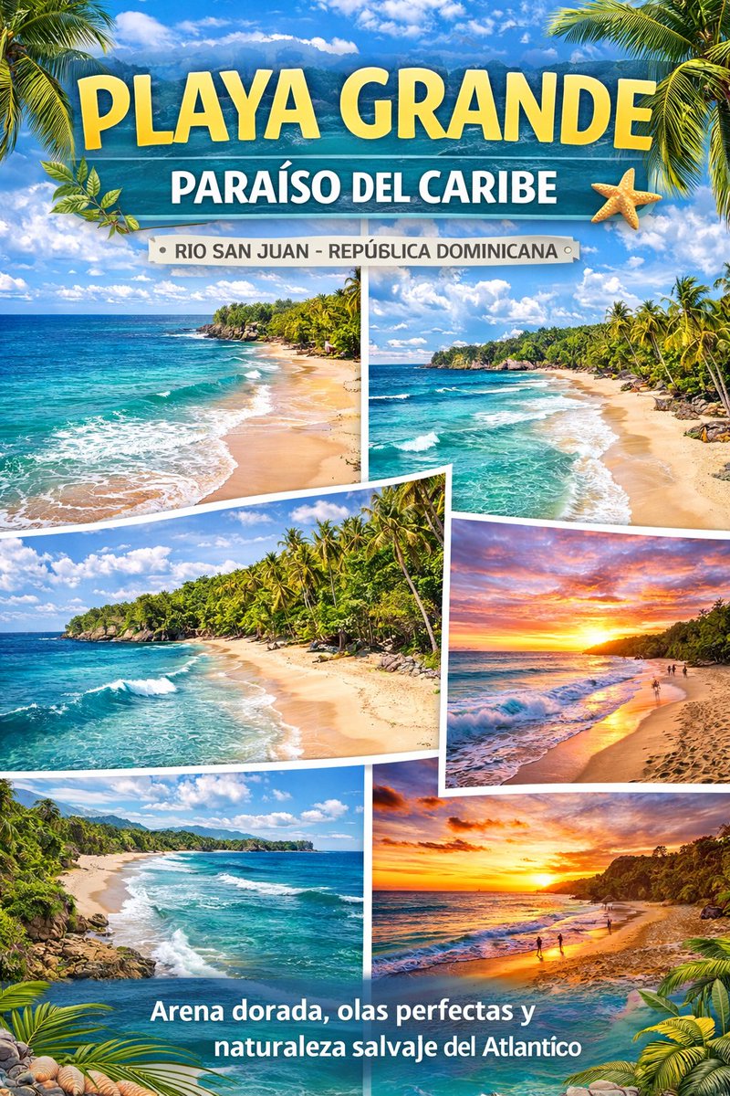 Hay dos tipos de playas en República Dominicana:

1️⃣ Las que salen en los anuncios turísticos.

2️⃣ Las que te dejan sin palabras cuando llegas.

Las del segundo grupo están en
 Río San Juan. 🌴
Si no conoces este lugar…
te estás perdiendo una joya del Caribe.