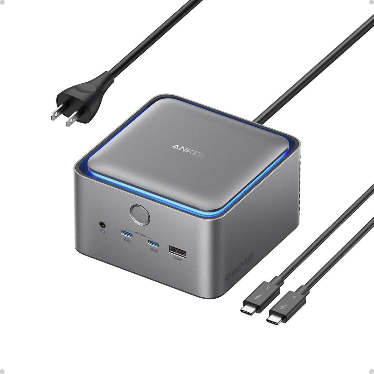 thinkcomps's tweet image. ➔ DEALS ➔ The Anker Prime TB5 Docking Station, 14-in-1 Thunderbolt 5 Dock with 120Gbps Max Transfer, 140W Max Charging is 38% off today on Amazon! geni.us/WKYMW

#CommissionsEarned