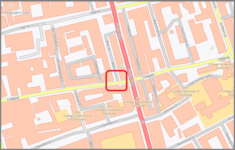 edintravel's tweet photo. Cowgate 🚧🚦

Cityfibre chamber installation at Blair Street.

Temporary traffic lights from 7am Mon 16th for 5 days.

#edintravel https://t.co/HCwhoSaQyI