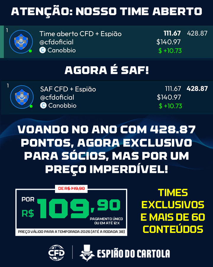 CFD - Futebol e Fantasies tweet media