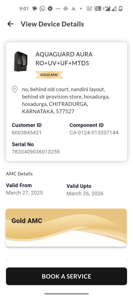 Cv40Rashmi's tweet photo. @EurekaForbes i have raised service request to change filter as my amc going to end on 26th of March. I contacted customer service but they are asking for OTP but I lost my reg mob no. Kindly arrange for filter change as soon as possible before amc expires. https://t.co/Pt1qhOhpxf