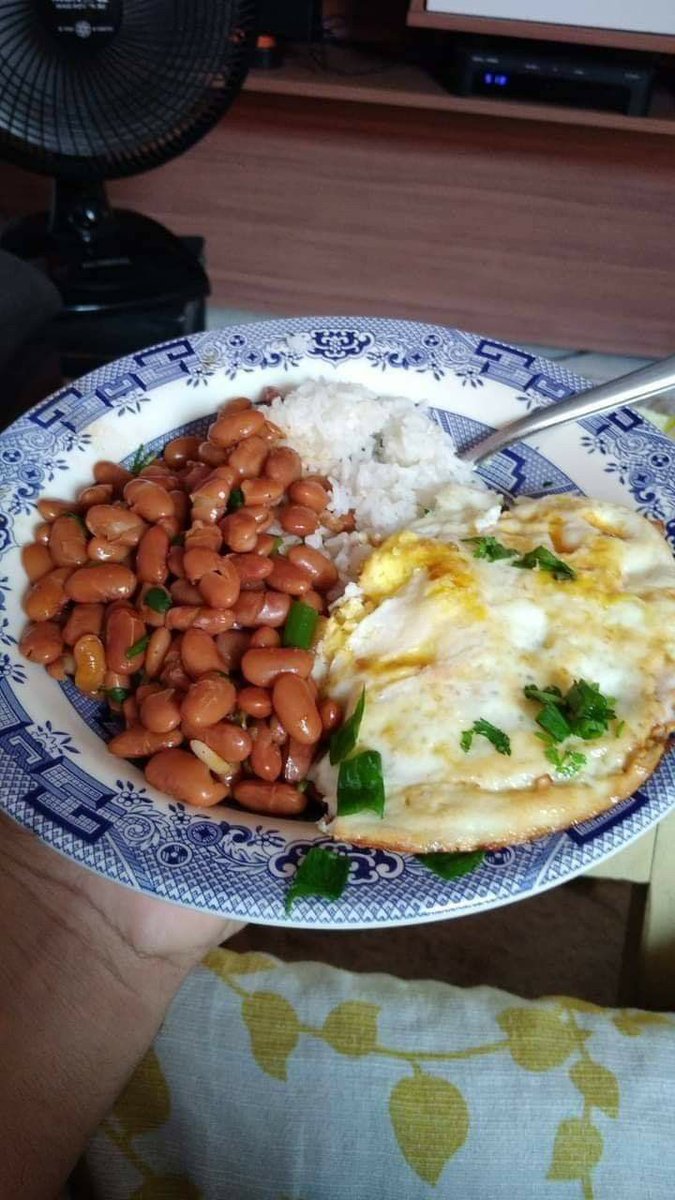 Arroz, feijão e ovo uma das minhas comidas preferidas, e você comeria?