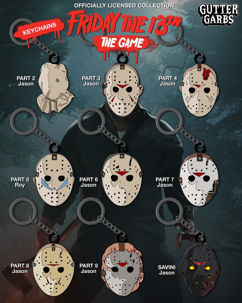 F13thFranchise's tweet photo. New shirts designs and pins from Friday The 13th: The Game on sale now at https://t.co/nRC0AgSFib https://t.co/FWG9dV1YDa