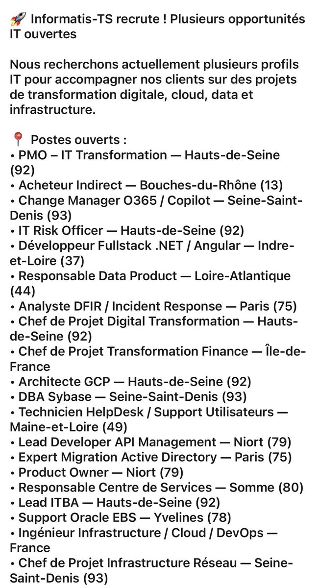 ESN Recrutement tweet media