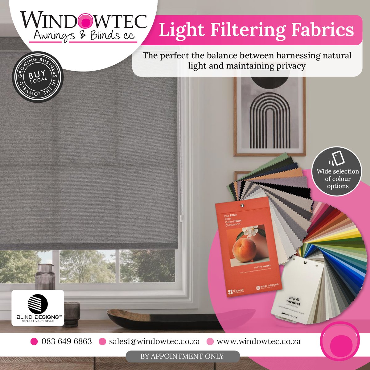 Windowtec_AB's tweet photo. Looking for the perfect balance between natural light and privacy? Our light filtering fabrics offer a stylish and cost-effective solution.
https://t.co/Aq33Ctq5CO
#Windowtec #LightFilteringFabrics #InteriorStyle #WindowBlinds #HomeDecor #NaturalLight #AuroraDigitalAgency https://t.co/IYoTnoqYKc