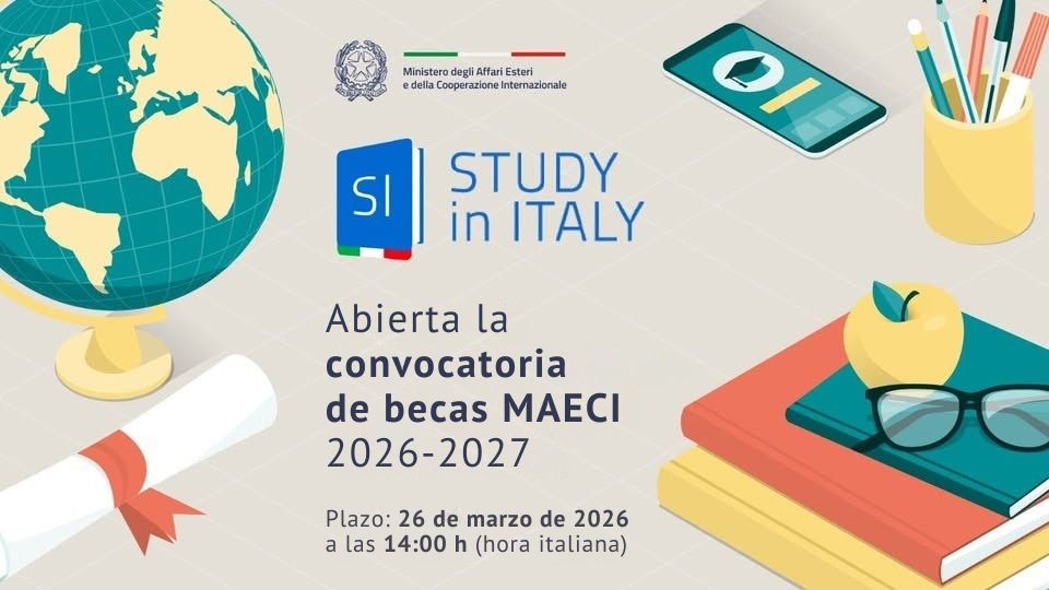 🎓¿Querés estudiar en Italia? ¡Esta es tu oportunidad!

Se encuentra abierta la convocatoria de becas de @italymfa 🇮🇹 dirigida a estudiantes extranjeros e italianos residentes en el exterior (IRE) para realizar programas de formación e investigación en prestigiosas instituciones