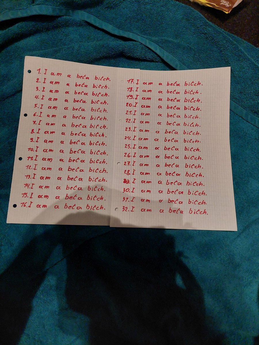 MasterZookeeper's tweet photo. Got a beta bitch writing some lines for me.

Stupid mutt wants me to expose him, so I have a picture of him holding these~

Ten likes and I'll post that picture. https://t.co/prdqoVDLZI