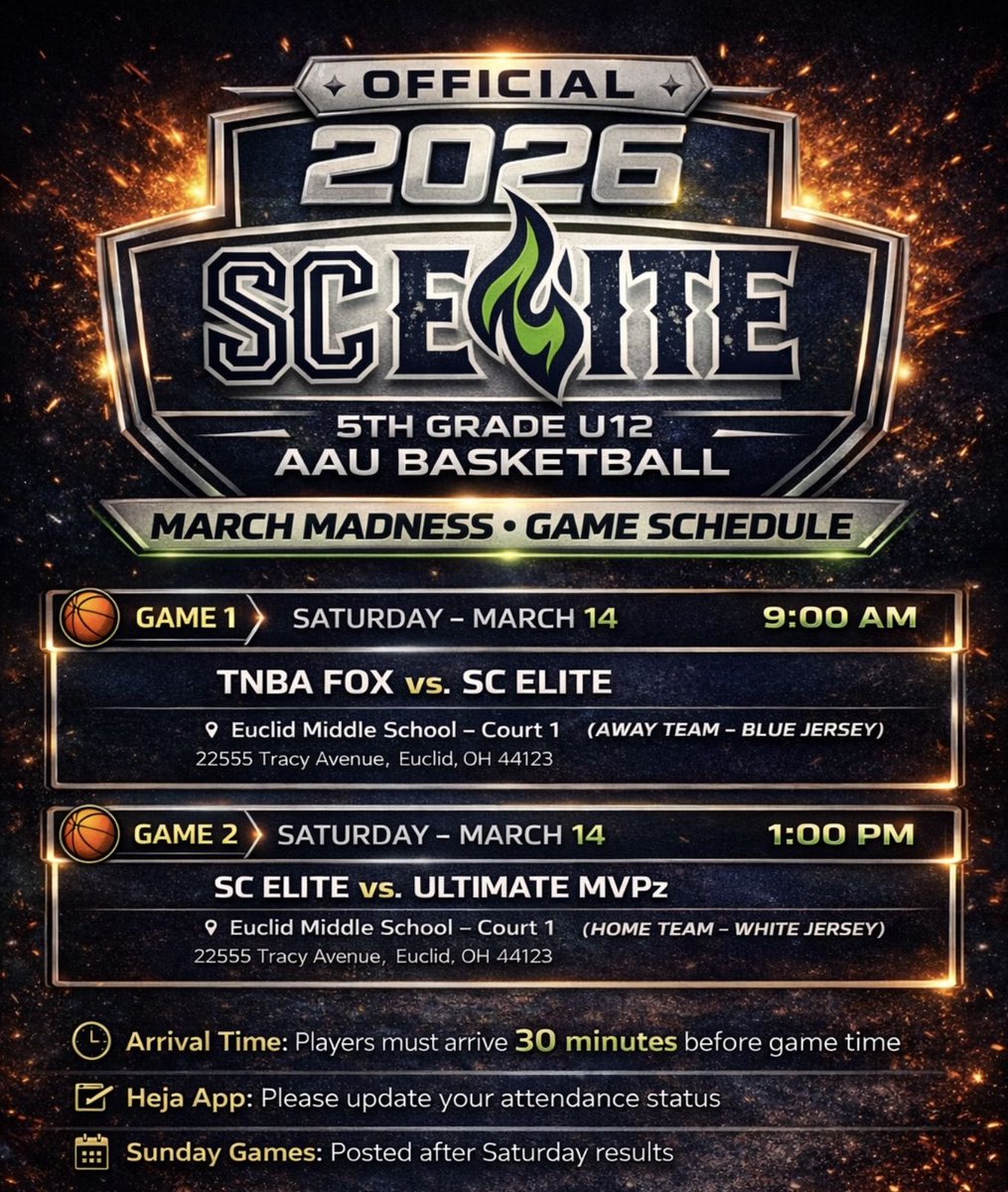 SCElite_Bball's tweet photo. We are kicking off SC ELITE BASKETBALL at #MarchMadness this weekend! Our 4th, 5th, and 7th graders are ready to get to work🔥 LETS GO https://t.co/iLLDpQwpmJ