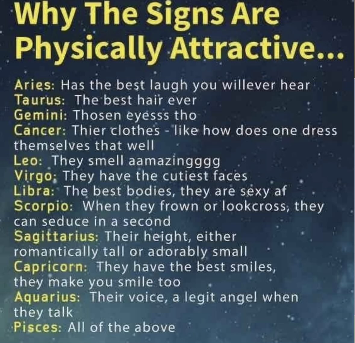 anu2181's tweet image. But I dress like homeless person 🥹
#ZodiacSigns