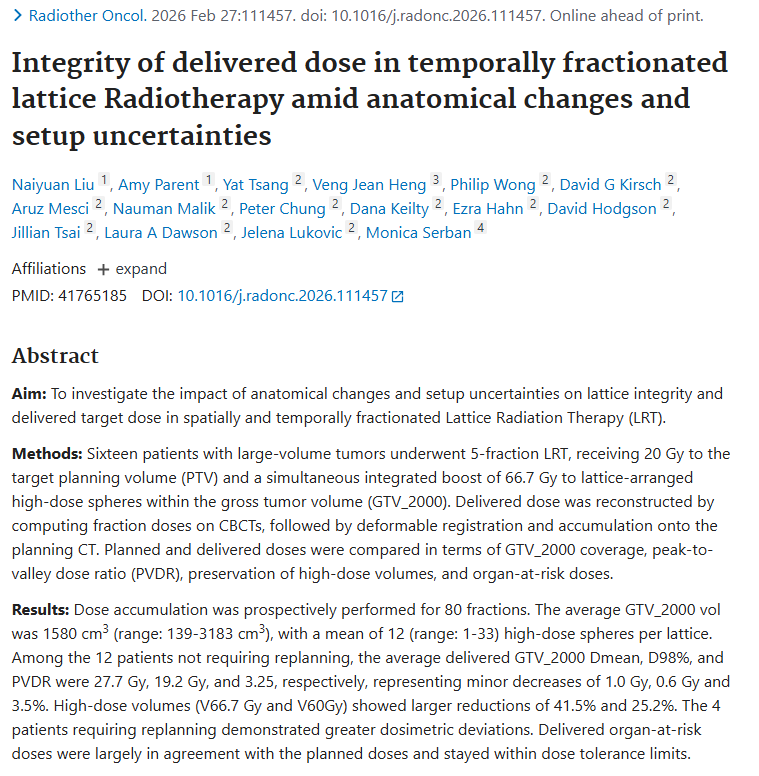 Radiation Medicine Program tweet media